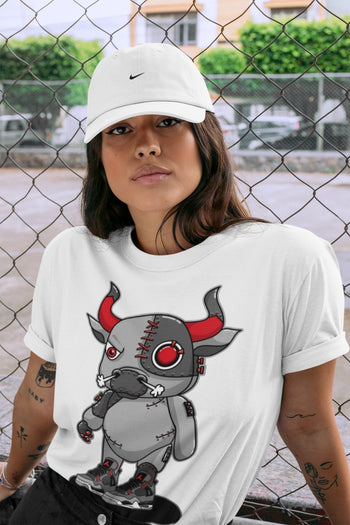 Jordan 4 Infrared Sneaker Match Tees Cyborg Bull Sneaker Tees Jordan 4 Infrared Sneaker Release Tees Unisex Shirts