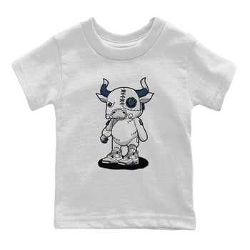 Jordan 4 Midnight Navy Sneaker Match Tees Cyborg Bull Sneaker Tees Jordan 4 Midnight Navy Sneaker Release Tees Kids Shirts