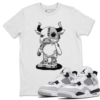 Jordan 4 Military Black Sneaker Match Tees Cyborg Bull Sneaker Tees Jordan 4 Military Black Sneaker Release Tees Unisex Shirts