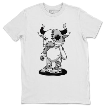 Jordan 4 Military Black Sneaker Match Tees Cyborg Bull Sneaker Tees Jordan 4 Military Black Sneaker Release Tees Unisex Shirts