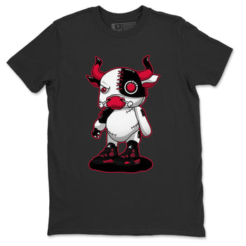 Jordan 4 Red Thunder Sneaker Match Tees Cyborg Bull Sneaker Tees Jordan 4 Red Thunder Sneaker Release Tees Unisex Shirts
