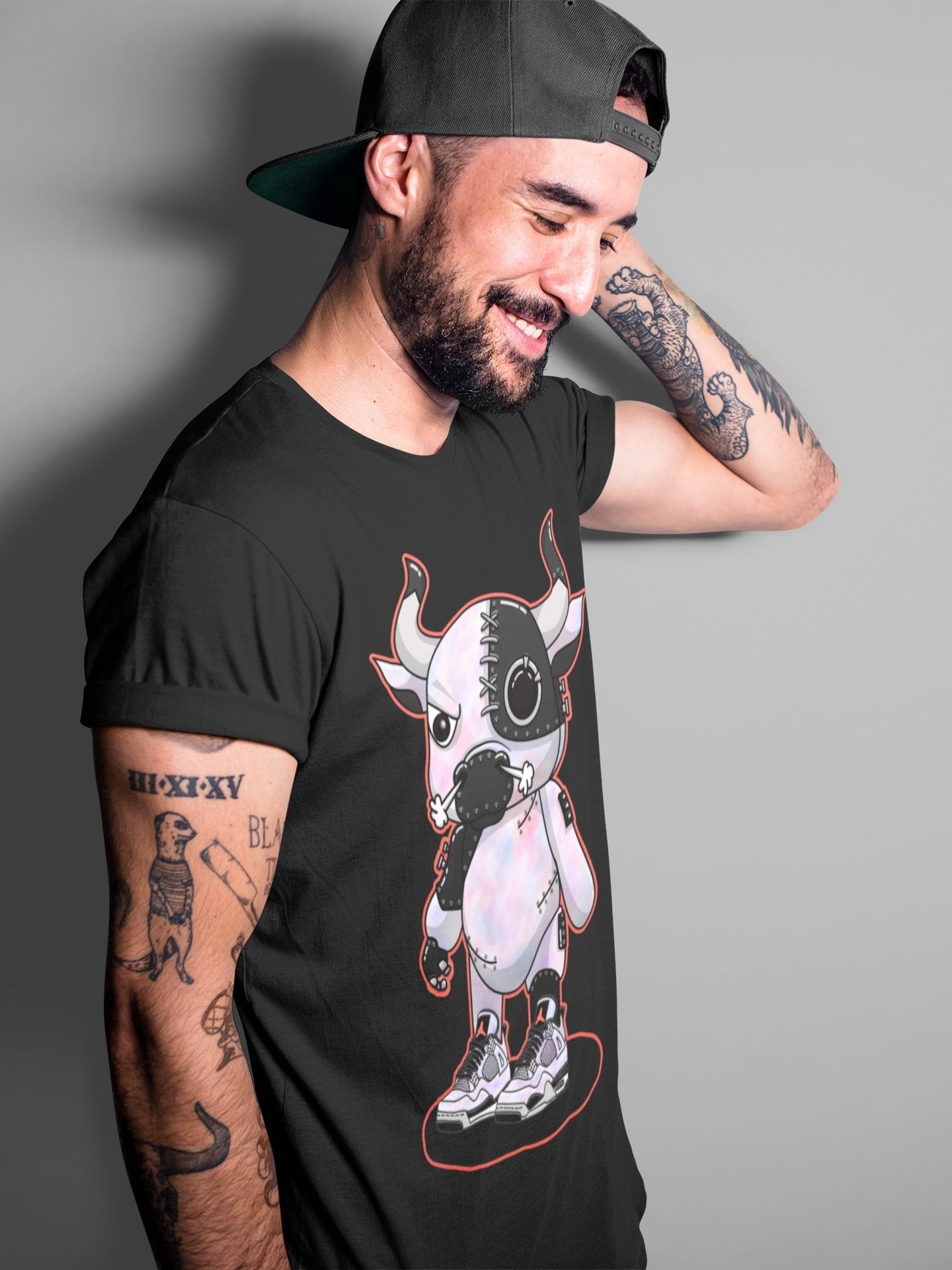 Jordan 4 Zen Master Sneaker Match Tees Cyborg Bull Sneaker Tees Jordan 4 Zen Master Sneaker Release Tees Unisex Shirts