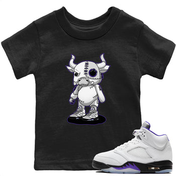 Jordan 5 Concord Sneaker Match Tees Cyborg Bull Sneaker Tees Jordan 5 Concord Sneaker Release Tees Kids Shirts