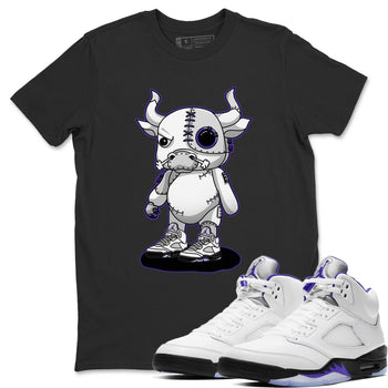 Jordan 5 Concord Sneaker Match Tees Cyborg Bull Sneaker Tees Jordan 5 Concord Sneaker Release Tees Unisex Shirts