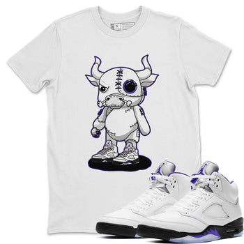 Jordan 5 Concord Sneaker Match Tees Cyborg Bull Sneaker Tees Jordan 5 Concord Sneaker Release Tees Unisex Shirts