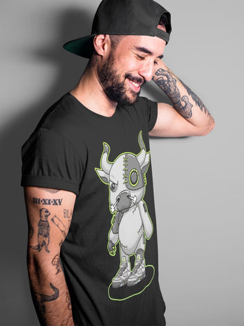 Jordan 5 Green Bean Sneaker Match Tees Cyborg Bull Sneaker Tees Jordan 5 Green Bean Sneaker Release Tees Unisex Shirts