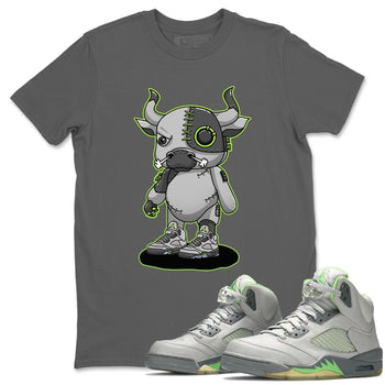 Jordan 5 Green Bean Sneaker Match Tees Cyborg Bull Sneaker Tees Jordan 5 Green Bean Sneaker Release Tees Unisex Shirts