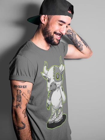 Jordan 5 Green Bean Sneaker Match Tees Cyborg Bull Sneaker Tees Jordan 5 Green Bean Sneaker Release Tees Unisex Shirts