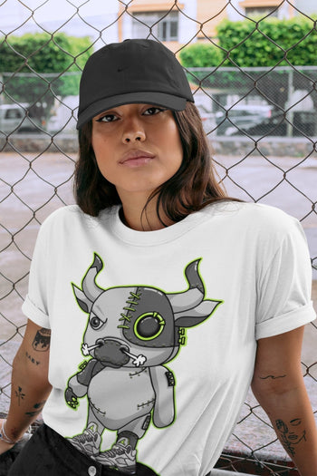 Jordan 5 Green Bean Sneaker Match Tees Cyborg Bull Sneaker Tees Jordan 5 Green Bean Sneaker Release Tees Unisex Shirts