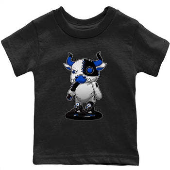 Jordan 5 Racer Blue Sneaker Match Tees Cyborg Bull Sneaker Tees Jordan 5 Racer Blue Sneaker Release Tees Kids Shirts