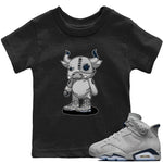 Jordan 6 Georgetown Sneaker Match Tees Cyborg Bull Sneaker Tees Jordan 6 Georgetown Sneaker Release Tees Kids Shirts