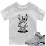 Jordan 6 Georgetown Sneaker Match Tees Cyborg Bull Sneaker Tees Jordan 6 Georgetown Sneaker Release Tees Kids Shirts
