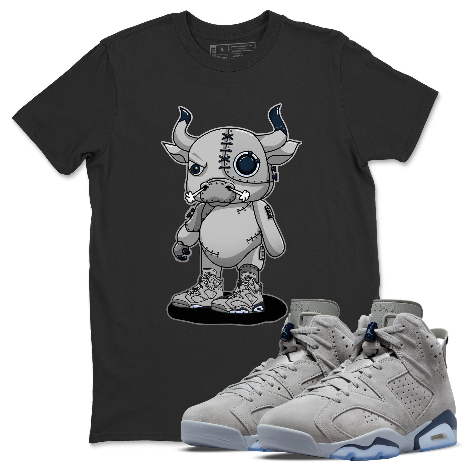 Jordan 6 Georgetown Sneaker Match Tees Cyborg Bull Sneaker Tees Jordan 6 Georgetown Sneaker Release Tees Unisex Shirts