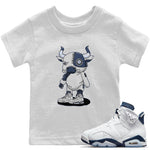 Jordan 6 Midnight Navy Sneaker Match Tees Cyborg Bull Sneaker Tees Jordan 6 Midnight Navy Sneaker Release Tees Kids Shirts