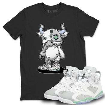 Jordan 6 Mint Foam Sneaker Match Tees Cyborg Bull Sneaker Tees Jordan 6 Mint Foam Sneaker Release Tees Unisex Shirts