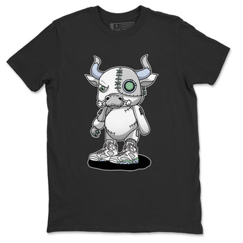 Jordan 6 Mint Foam Sneaker Match Tees Cyborg Bull Sneaker Tees Jordan 6 Mint Foam Sneaker Release Tees Unisex Shirts