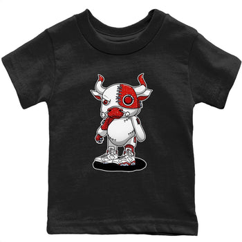 Jordan 6 Red Velvet Cookies Sneaker Match Tees Cyborg Bull Sneaker Tees Jordan 6 Red Velvet Cookies Sneaker Release Tees Kids Shirts
