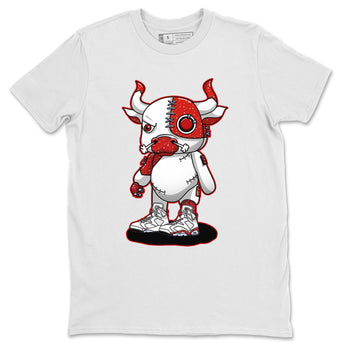 Jordan 6 Red Velvet Cookies Sneaker Match Tees Cyborg Bull Sneaker Tees Jordan 6 Red Velvet Cookies Sneaker Release Tees Unisex Shirts