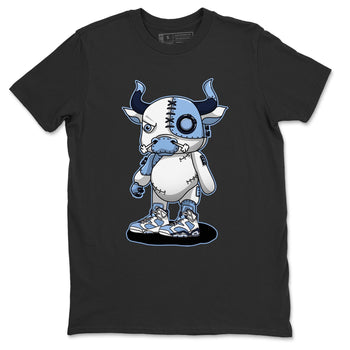 Jordan 6 UNC Sneaker Match Tees Cyborg Bull Sneaker Tees Jordan 6 UNC Sneaker Release Tees Unisex Shirts