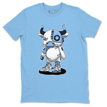 Jordan 6 UNC Sneaker Match Tees Cyborg Bull Sneaker Tees Jordan 6 UNC Sneaker Release Tees Unisex Shirts