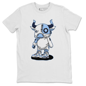 Jordan 6 UNC Sneaker Match Tees Cyborg Bull Sneaker Tees Jordan 6 UNC Sneaker Release Tees Unisex Shirts