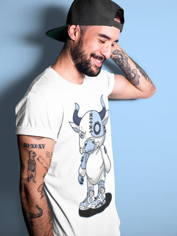 Jordan 6 UNC Sneaker Match Tees Cyborg Bull Sneaker Tees Jordan 6 UNC Sneaker Release Tees Unisex Shirts