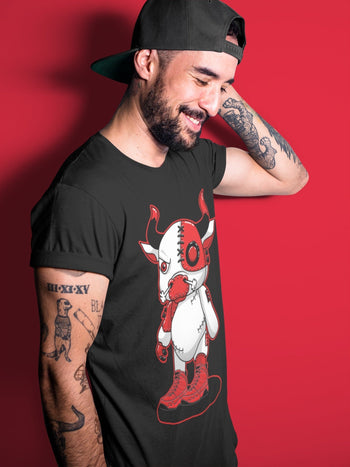 Jordan 9 Chile Red Sneaker Match Tees Cyborg Bull Sneaker Tees Jordan 9 Chile Red Sneaker Release Tees Unisex Shirts