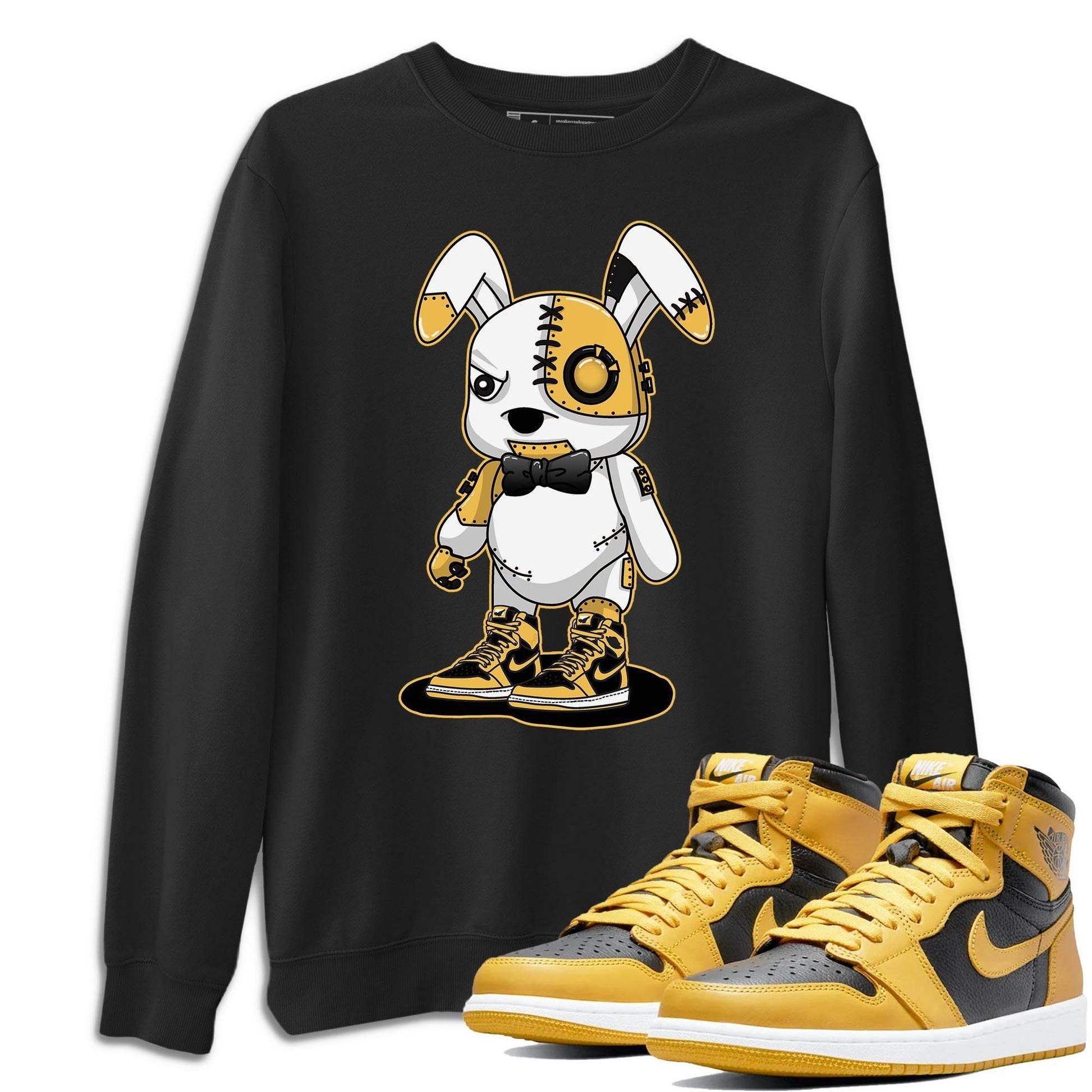 Jordan 1 Pollen Sneaker Match Tees Cyborg Bunny Sneaker Tees Jordan 1 Pollen Sneaker Release Tees Unisex Shirts