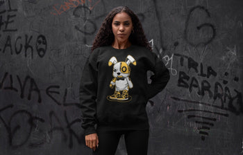 Jordan 1 Pollen Sneaker Match Tees Cyborg Bunny Sneaker Tees Jordan 1 Pollen Sneaker Release Tees Unisex Shirts
