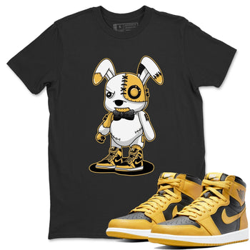 Jordan 1 Pollen Sneaker Match Tees Cyborg Bunny Sneaker Tees Jordan 1 Pollen Sneaker Release Tees Unisex Shirts