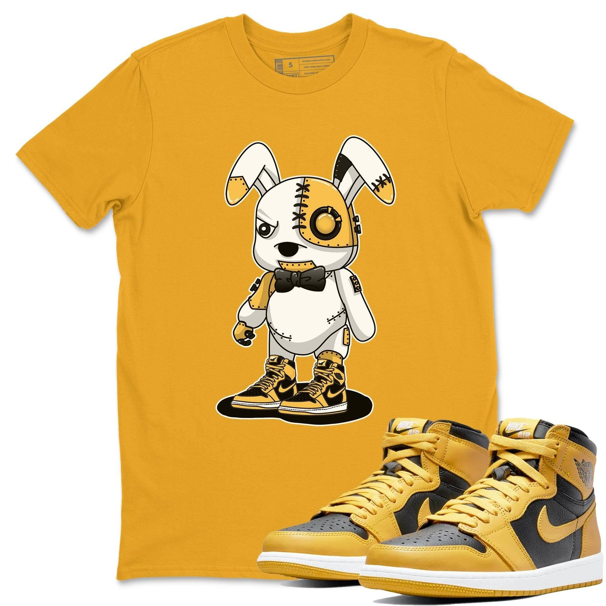 Jordan 1 Pollen Sneaker Match Tees Cyborg Bunny Sneaker Tees Jordan 1 Pollen Sneaker Release Tees Unisex Shirts