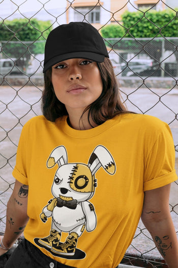 Jordan 1 Pollen Sneaker Match Tees Cyborg Bunny Sneaker Tees Jordan 1 Pollen Sneaker Release Tees Unisex Shirts