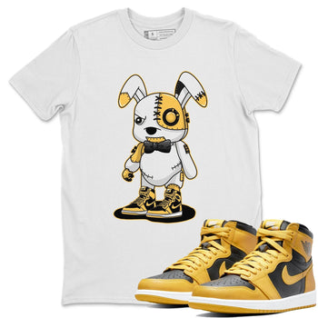 Jordan 1 Pollen Sneaker Match Tees Cyborg Bunny Sneaker Tees Jordan 1 Pollen Sneaker Release Tees Unisex Shirts