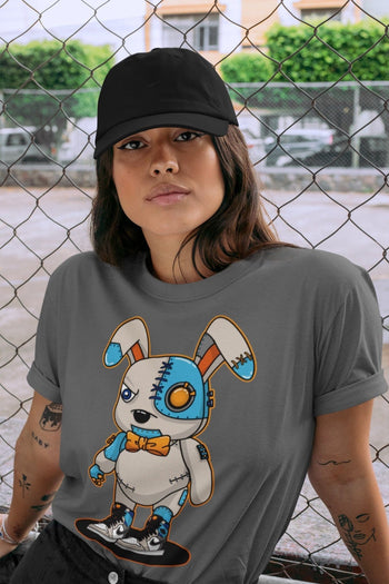 Jordan 1 Prototype Sneaker Match Tees Cyborg Bunny Sneaker Tees Jordan 1 Prototype Sneaker Release Tees Unisex Shirts