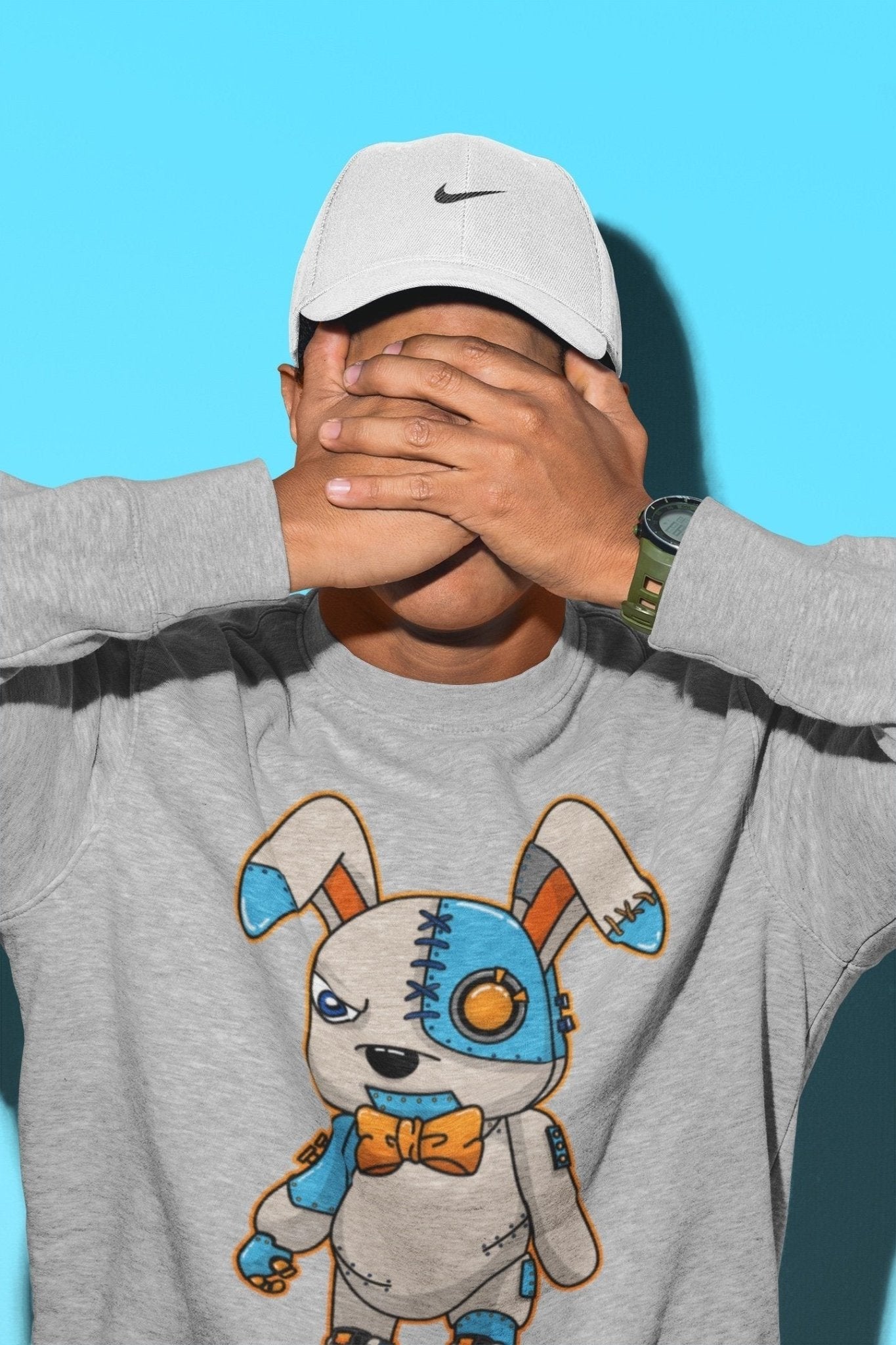 Jordan 1 Prototype Sneaker Match Tees Cyborg Bunny Sneaker Tees Jordan 1 Prototype Sneaker Release Tees Unisex Shirts