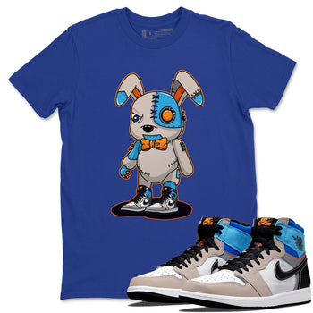 Jordan 1 Prototype Sneaker Match Tees Cyborg Bunny Sneaker Tees Jordan 1 Prototype Sneaker Release Tees Unisex Shirts