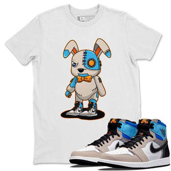 Jordan 1 Prototype Sneaker Match Tees Cyborg Bunny Sneaker Tees Jordan 1 Prototype Sneaker Release Tees Unisex Shirts