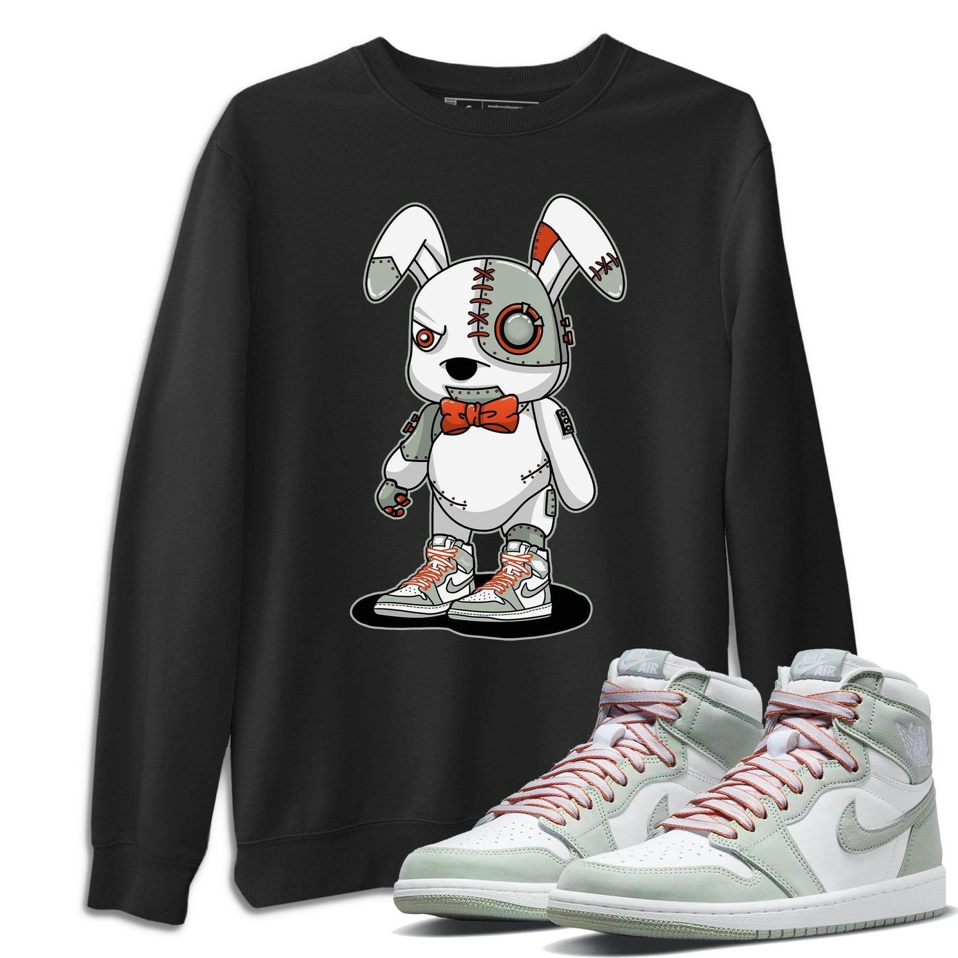 Jordan 1 Seafoam Sneaker Match Tees Cyborg Bunny Sneaker Tees Jordan 1 Seafoam Sneaker Release Tees Unisex Shirts