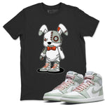 Jordan 1 Seafoam Sneaker Match Tees Cyborg Bunny Sneaker Tees Jordan 1 Seafoam Sneaker Release Tees Unisex Shirts