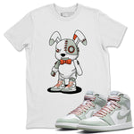 Jordan 1 Seafoam Sneaker Match Tees Cyborg Bunny Sneaker Tees Jordan 1 Seafoam Sneaker Release Tees Unisex Shirts