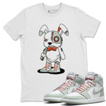 Jordan 1 Seafoam Sneaker Match Tees Cyborg Bunny Sneaker Tees Jordan 1 Seafoam Sneaker Release Tees Unisex Shirts