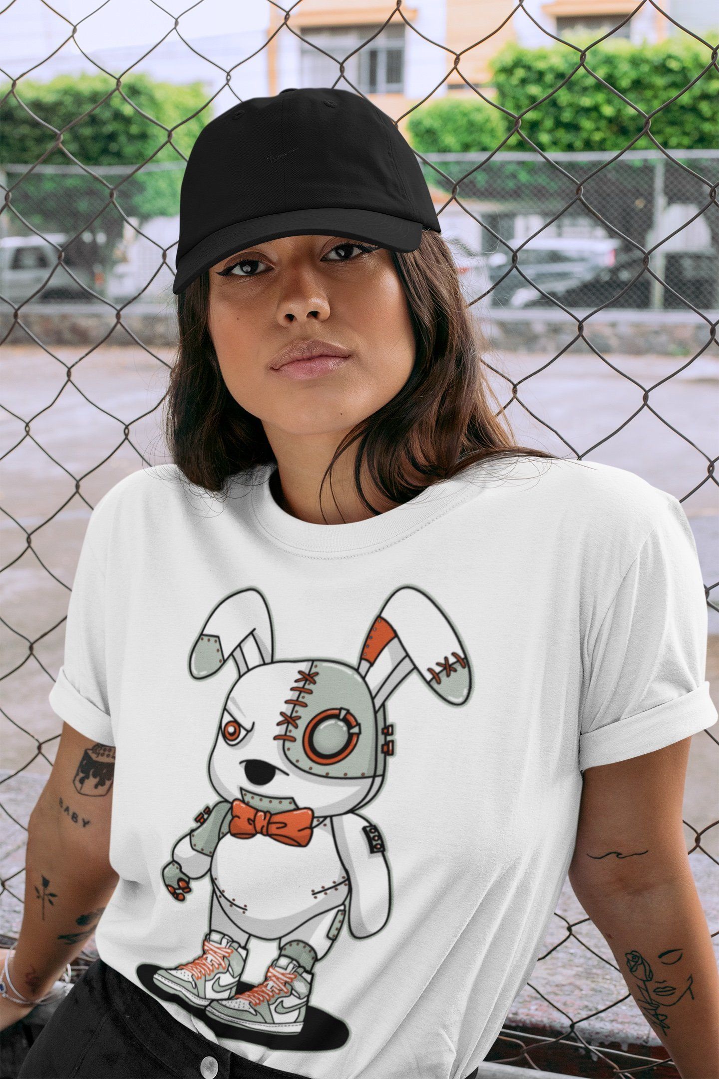 Jordan 1 Seafoam Sneaker Match Tees Cyborg Bunny Sneaker Tees Jordan 1 Seafoam Sneaker Release Tees Unisex Shirts