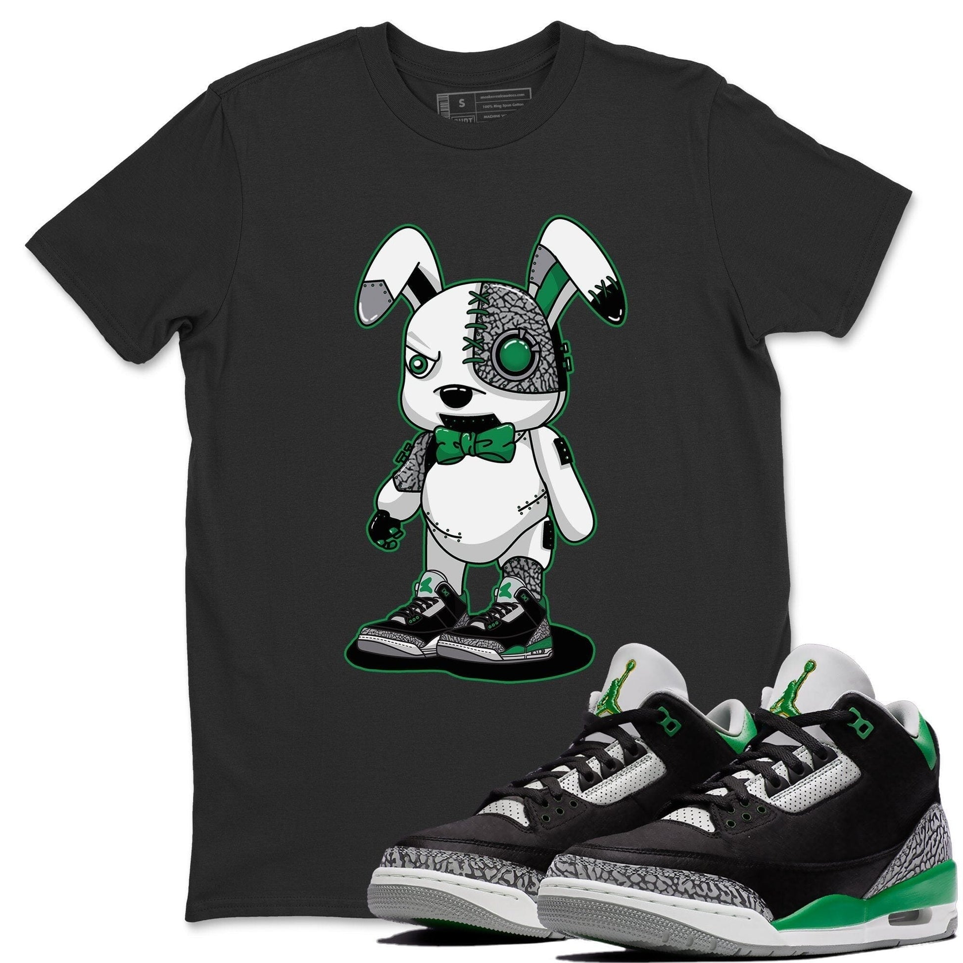 Jordan 3 Pine Green Sneaker Match Tees Cyborg Bunny Sneaker Tees Jordan 3 Pine Green Sneaker Release Tees Unisex Shirts