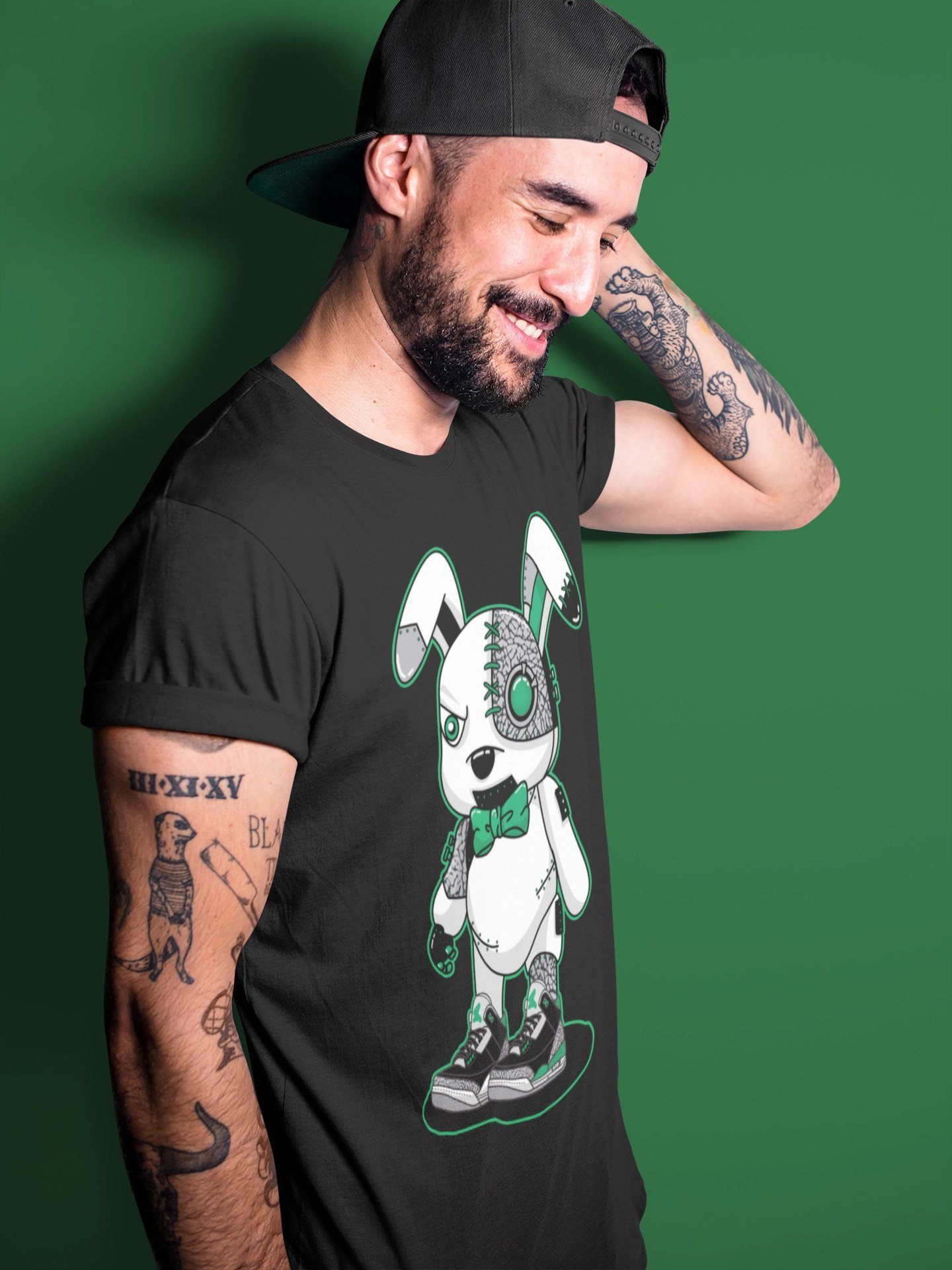 Jordan 3 Pine Green Sneaker Match Tees Cyborg Bunny Sneaker Tees Jordan 3 Pine Green Sneaker Release Tees Unisex Shirts