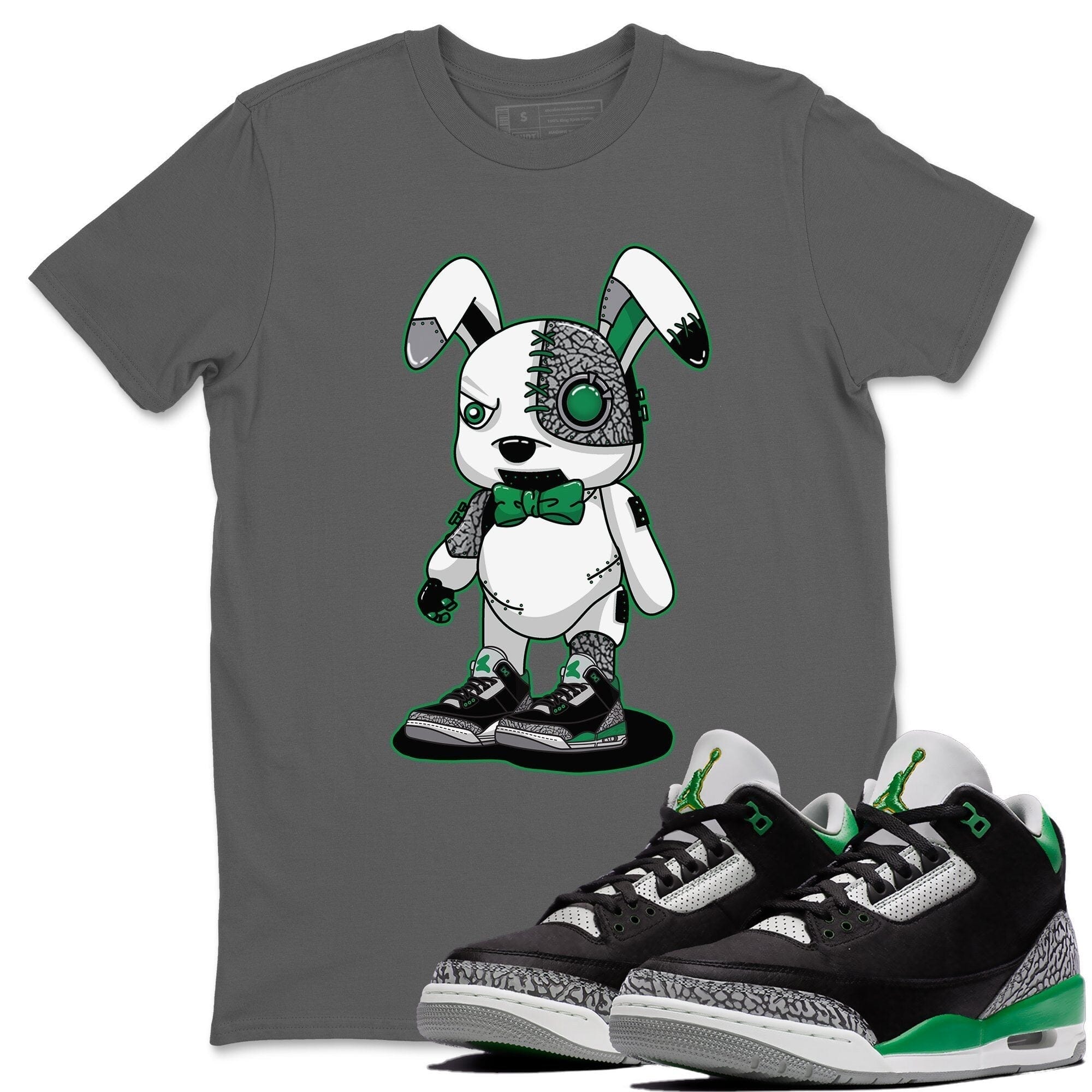 Jordan 3 Pine Green Sneaker Match Tees Cyborg Bunny Sneaker Tees Jordan 3 Pine Green Sneaker Release Tees Unisex Shirts