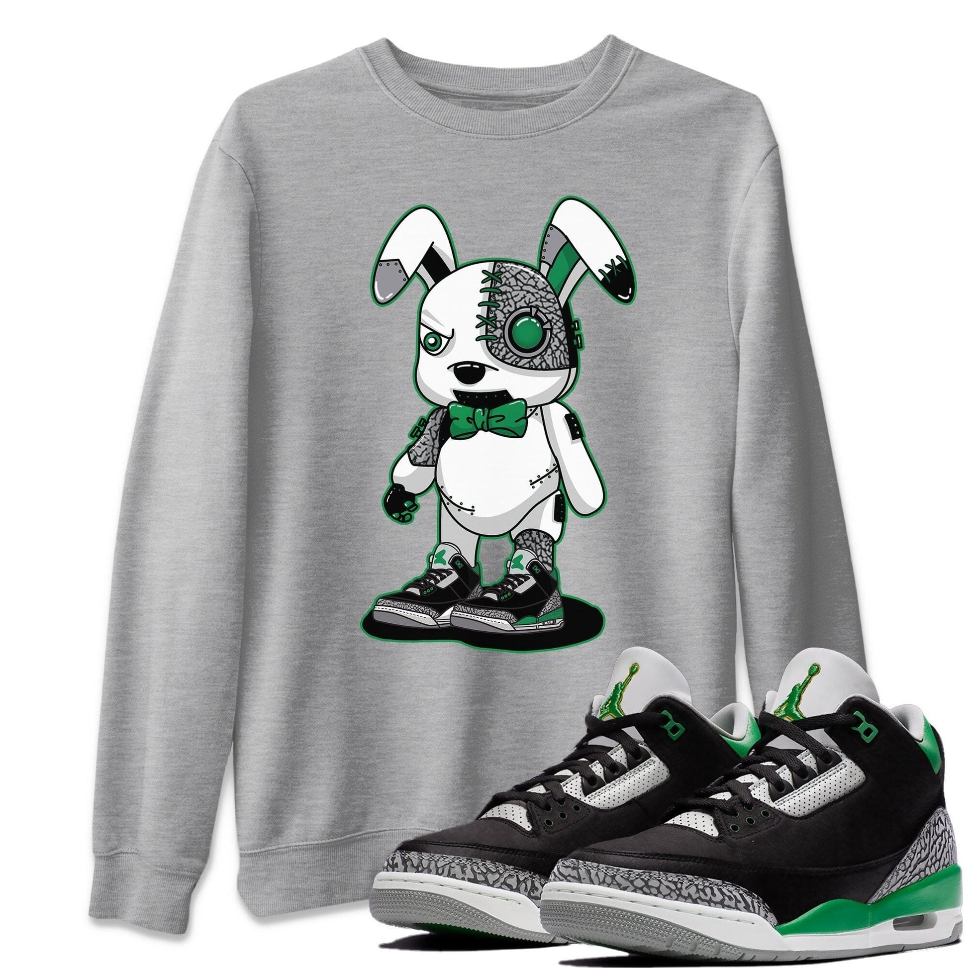 Jordan 3 Pine Green Sneaker Match Tees Cyborg Bunny Sneaker Tees Jordan 3 Pine Green Sneaker Release Tees Unisex Shirts