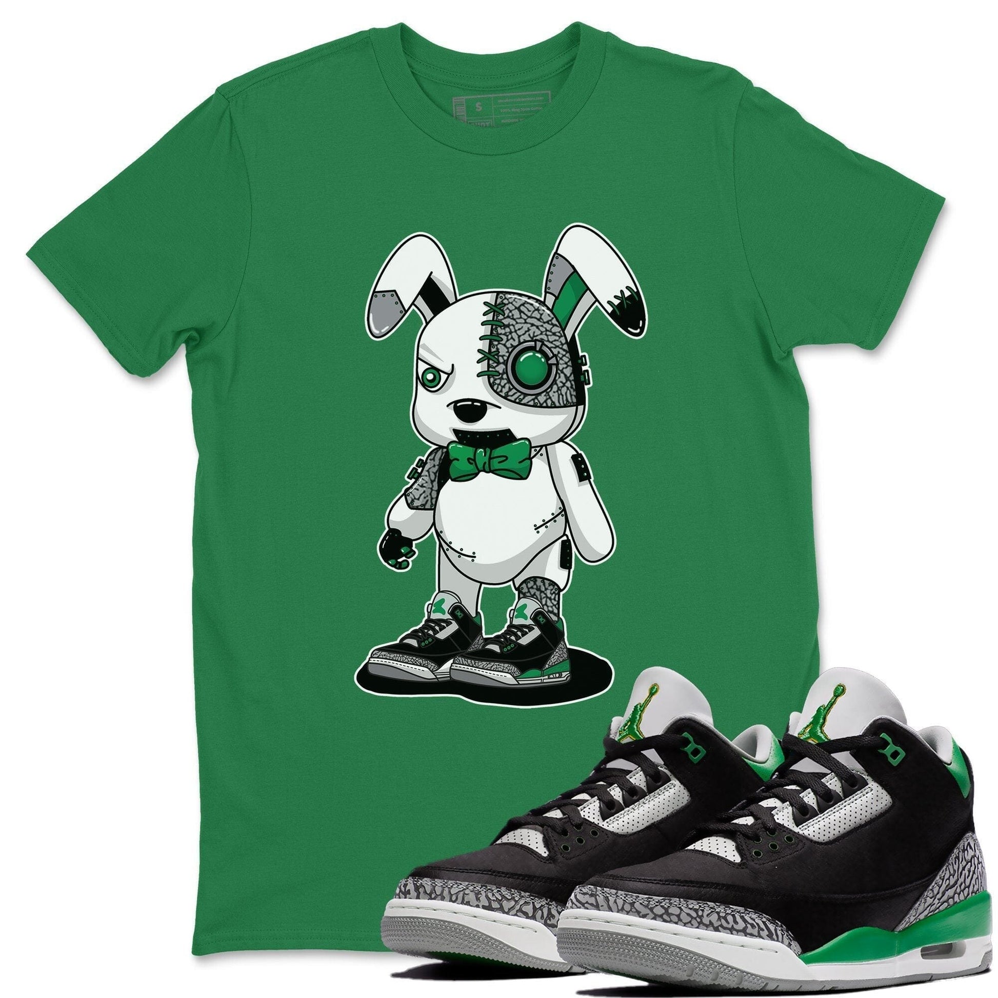 Jordan 3 Pine Green Sneaker Match Tees Cyborg Bunny Sneaker Tees Jordan 3 Pine Green Sneaker Release Tees Unisex Shirts