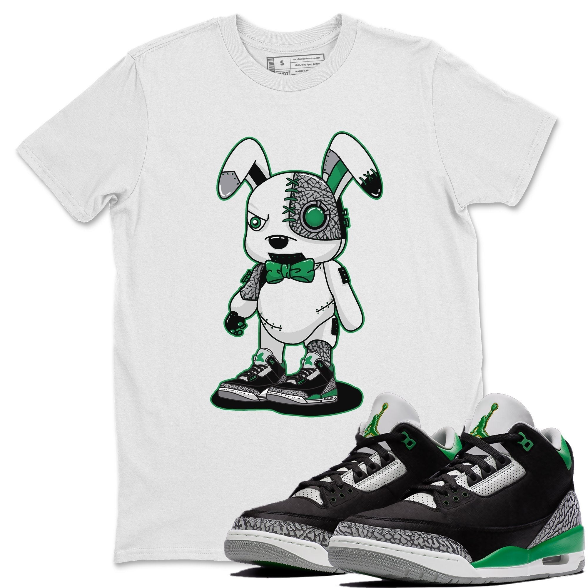 Jordan 3 Pine Green Sneaker Match Tees Cyborg Bunny Sneaker Tees Jordan 3 Pine Green Sneaker Release Tees Unisex Shirts