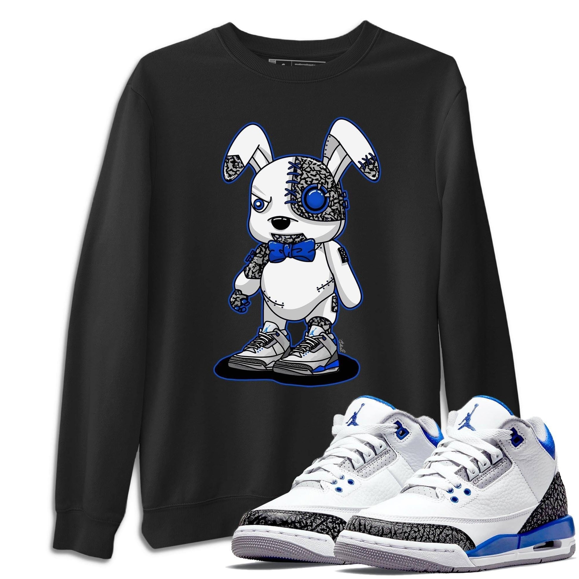 Jordan 3 Racer Blue Sneaker Match Tees Cyborg Bunny Sneaker Tees Jordan 3 Racer Blue Sneaker Release Tees Unisex Shirts