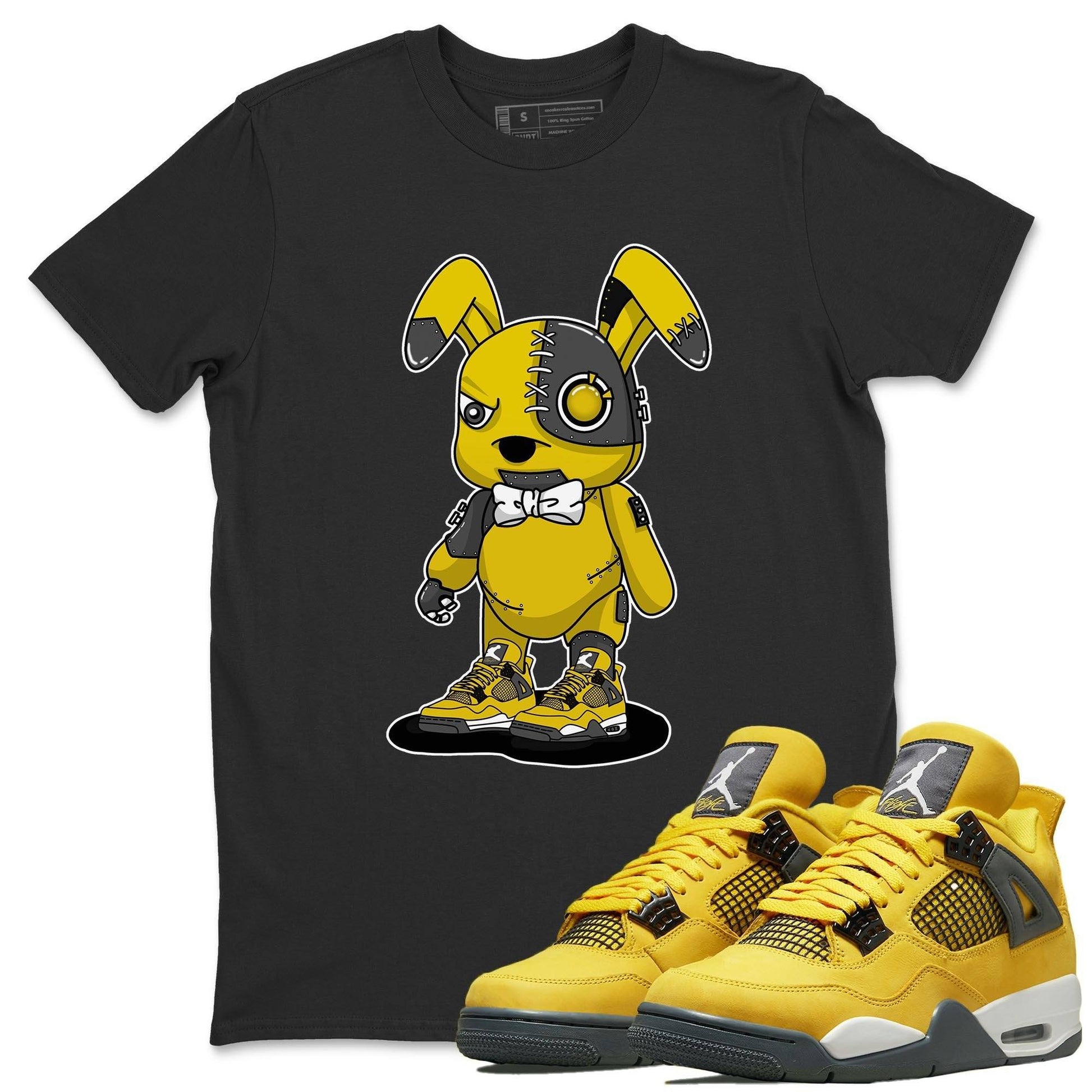 Jordan 4 Lightning Sneaker Match Tees Cyborg Bunny Sneaker Tees Jordan 4 Lightning Sneaker Release Tees Unisex Shirts